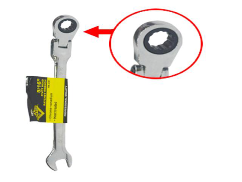WRENCH RATCHET PIVOT/FIX HEAD 5/16"