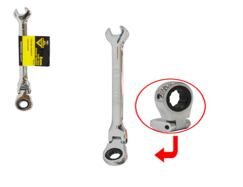 WRENCH RATCHET PIVOT/FIX HEAD 8MM