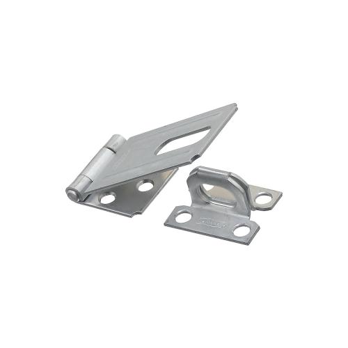 National Hardware V30 Series N102-277 Safety Hasp, 3-1/4 in L, 1-1/2 in W, Steel, Zinc, 0.44 in Dia Shackle