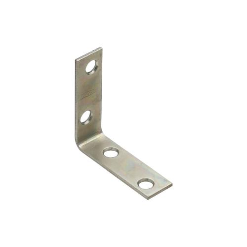 National Hardware V115 Series N113-308 Corner Brace, 2 in L, 5/8 in W, 2 in H, Steel, Zinc, 0.08 in Thick Material