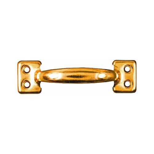 National Hardware N116-558 Bar Sash Lift, 4 in L Handle, Steel, Brass