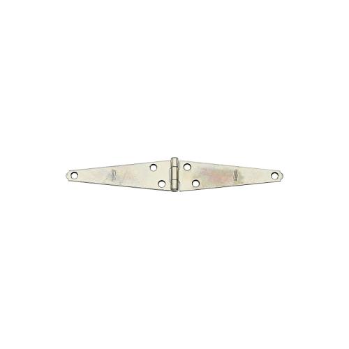 National Hardware N127-605 Strap Hinge, 4.81 in H Door Leaf, 4.81 in, 0.072 in Thick Leaf, 1-1/2 in W Frame Leaf, Steel