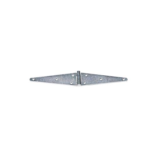 National Hardware N127-878 Strap Hinge, 10 in, 0.14 in Thick Leaf, 3.68 in W Frame Leaf, 20 in, Steel, Zinc