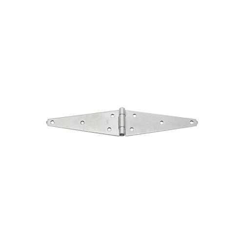 National Hardware N128-157 Strap Hinge, 3.08 in H Door Leaf, 7.7 in, 0.11 in Thick Leaf, 7.7 in H Frame Leaf, 15.39 in