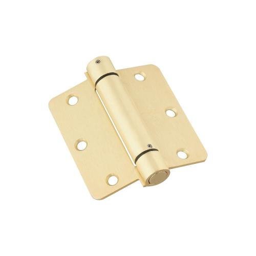 National Hardware N185-199 Spring Hinge, Steel, Brass, 6-Mounting Hole, Wall Mounting, 30 lb