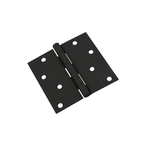 National Hardware N241-208 Square Corner Door Hinge, 0.272 in H Door Leaf, 0.08 in Thick Door Leaf, 4 in H Frame Leaf