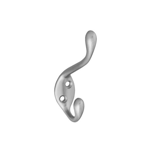 National Hardware V167 Series N331-082 Garment Hook, 35 lb, Zinc, Satin Nickel