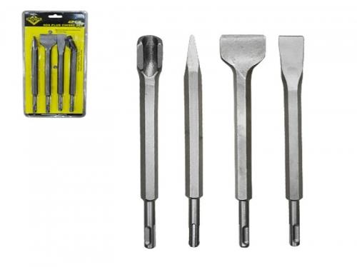 BIT CHISEL SET PLUS SDS 4PC