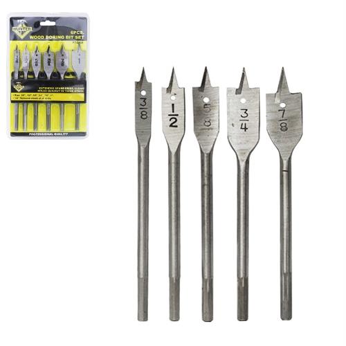 BIT SPADE 6PC SET 3/8 TO 1