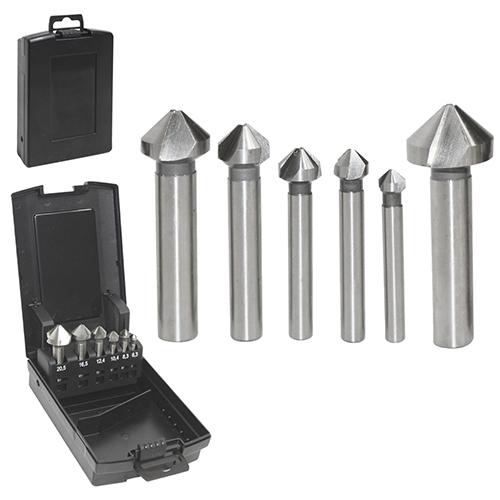 BIT DRILL COUNTER SINK HSS 90 6PC SET