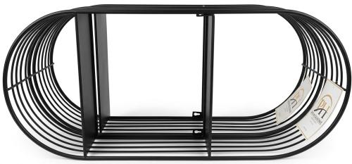 2 Tier Black Capsule Metal Shelf