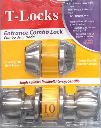KNOB COMBOSET SINGLE CYLINDER