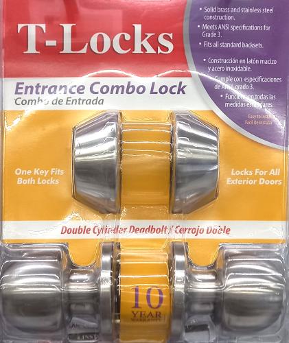 KNOB COMBOSET DOUBLE CYLINDER