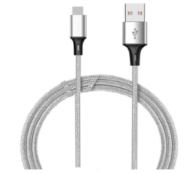 10ft Lightning Cable With Metal Tips Sl/Red