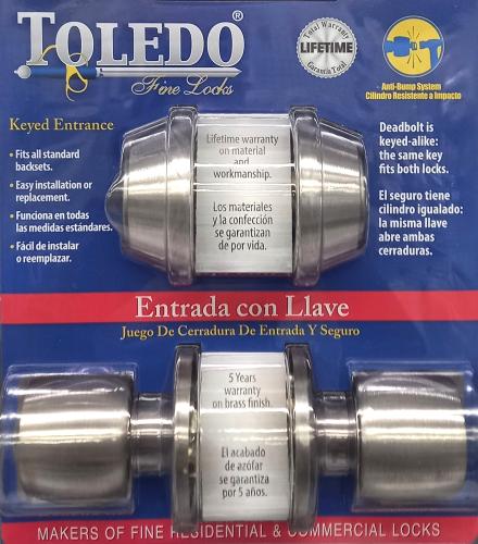 DEADBOLT/KNOBSET DOUBLE CYLINDER