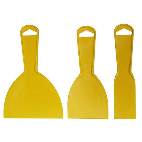 3PC. PLASTIC PUTTY KNIFE SET 1" 3" 5"