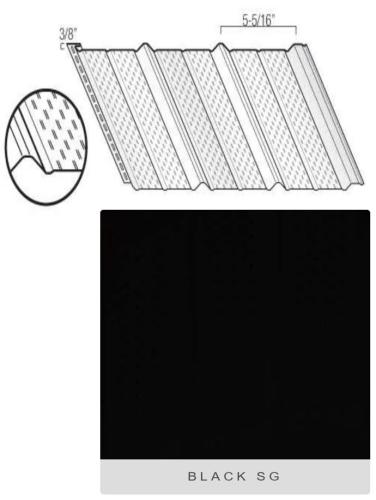 16"x12' SP600 BLACK SOFFIT (12) KAYCAN