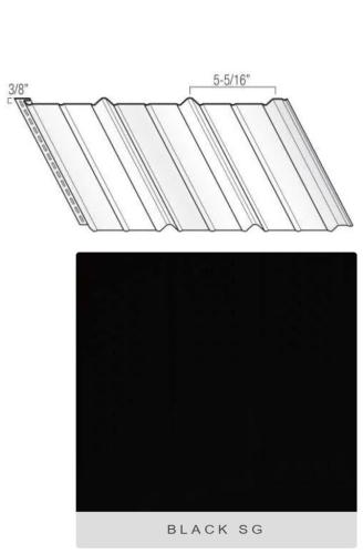SOLID SOFFIT 16" BLACK (12) KAYCAN