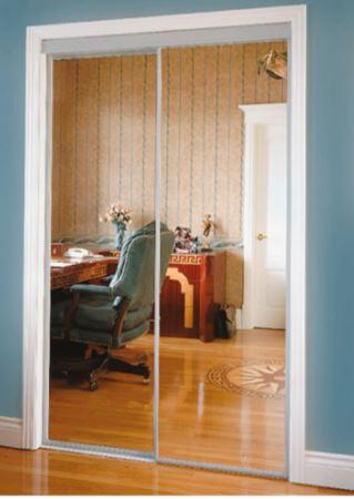 60" MIRROR BYPASS WHITE FRAME