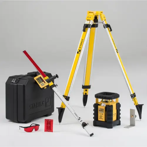 STABILA LAR 350 LASER LEVEL W/TR W/Tripod & GR.ROD