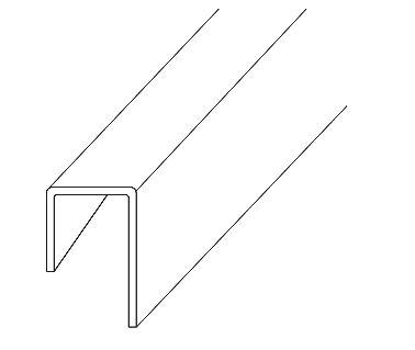1/2" X 8' METAL ANGLE EDGE