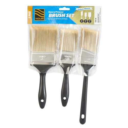 3 PIECE GENERAL PURPOSE BRUSH SET