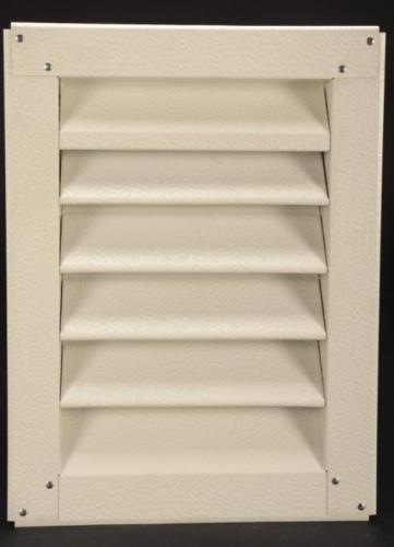8"X12" FLUSH GABLE LOUVRE WHITE