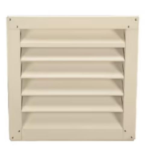 12"X12"FLUSH GABLE LOUVRE WHITE