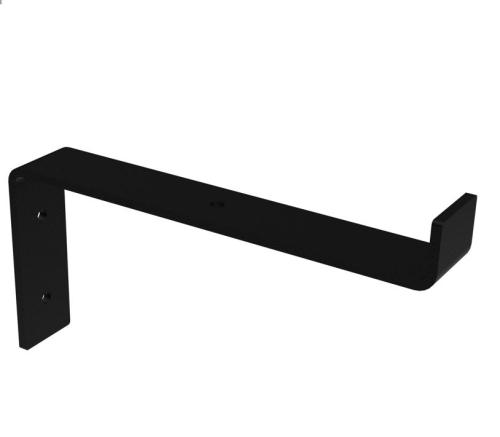 LIVE EDGE 12" SHELF BRACKET BLK