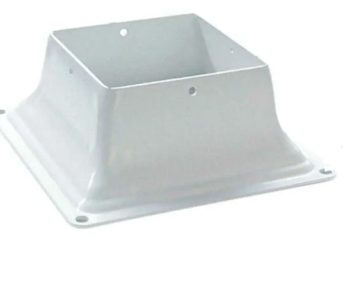 PYLEX STEEL 4X4 POST BASE WHT