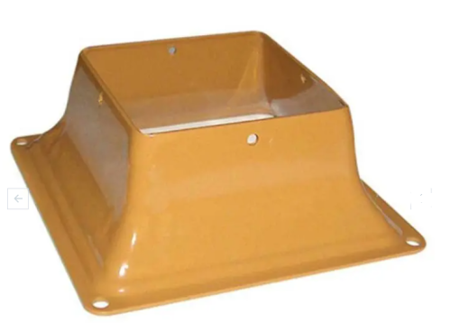 PYLEX 4X4 STEEL POST BASE CEDAR