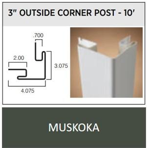 SENTRY O/S CNR 10' MUSKOKA GREEN