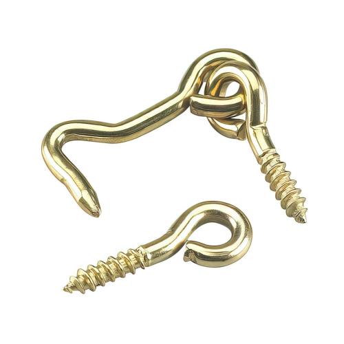 BRASS GATE HOOK&EYE 1-1/2"