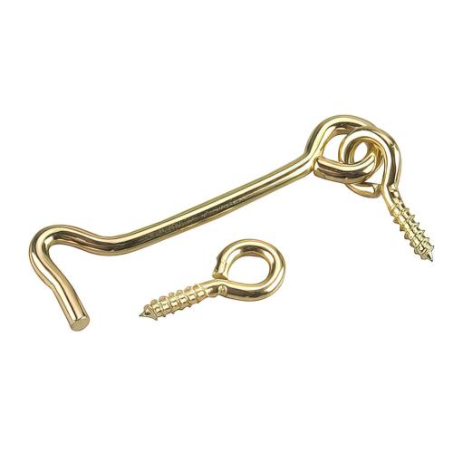 BRASS GATE HOOK&EYE 2-1/2"