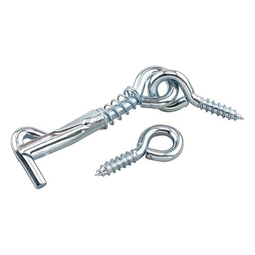 (R) SAFT.GATE HOOK & EYE 2" ZINC