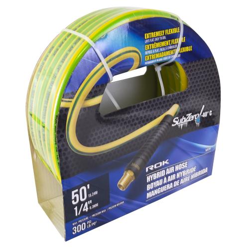 ROK HYBRID AIR HOSE 1/4" X 50'