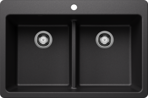 BLANCO LIVEN 33 EQUAL DOUBLE SINK ANTRACITE SILGRANT