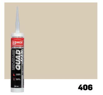 LePage Quad Max Window, Door & Siding Sealant Beige 404, 280 ml Cartridge, Pack of 1