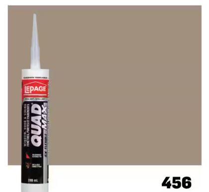 LePage Quad Max Window, Door & Siding Sealant Beige 456, 280 ml Cartridge, Pack of 1