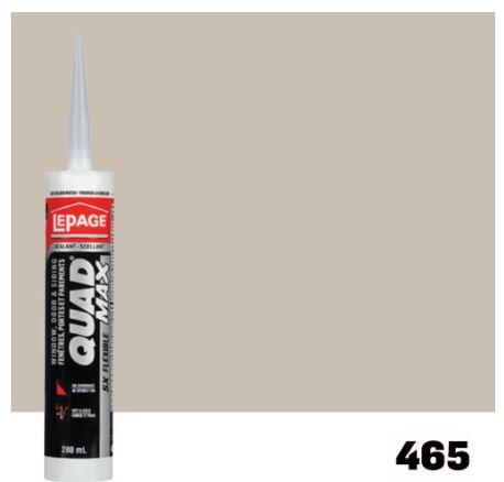 LePage Quad Max Window, Door & Siding Sealant Beige 465, 280 ml Cartridge, Pack of 1