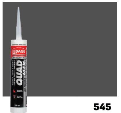 LePage Quad Max Window, Door & Siding Sealant Gray 545, 280 ml Cartridge, Pack of 1