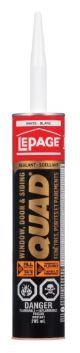 LePage Quad Max Window, Door & Siding Sealant Green 739, 280 ml Cartridge, Pack of 1
