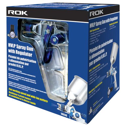 ROK HVLP SPRAY GUN/REGULATOR