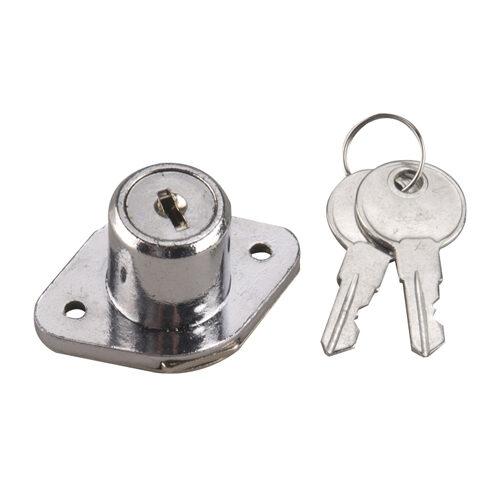 CHROME DRAWER LOCK (R)