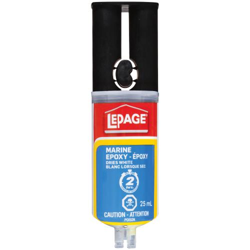 LePage Marine Epoxy, Off-white, 25 ml Syringe, Pack of 1