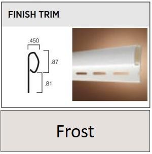 VINYL FINISH TRIM 12' - FROST