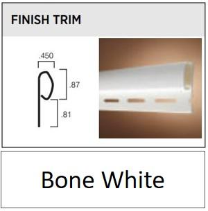VINYL FINISH TRIM 12' BONE