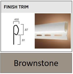 VINYL FINISH TRIM 12' BROWNSTON