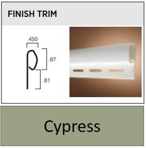 VINYL FINISH TRIM 12' CYPRESS