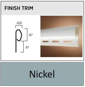 VINYL FINISH TRIM 12' NICKEL